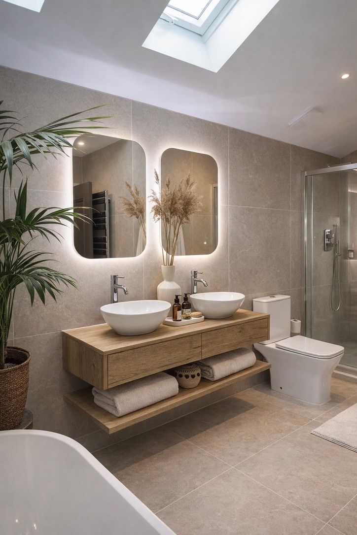 Minimal luxury interior with natural light