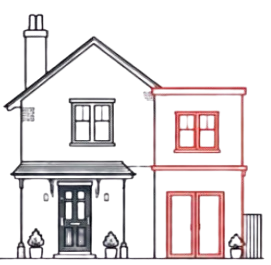 Double storey extension